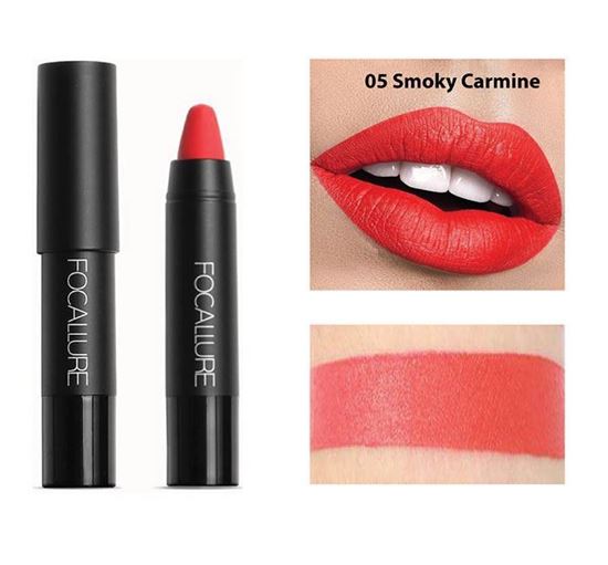 FA 22 - Focallure Matte Lips Crayon Lipstick (6gm) - 05 Smoky Carmine