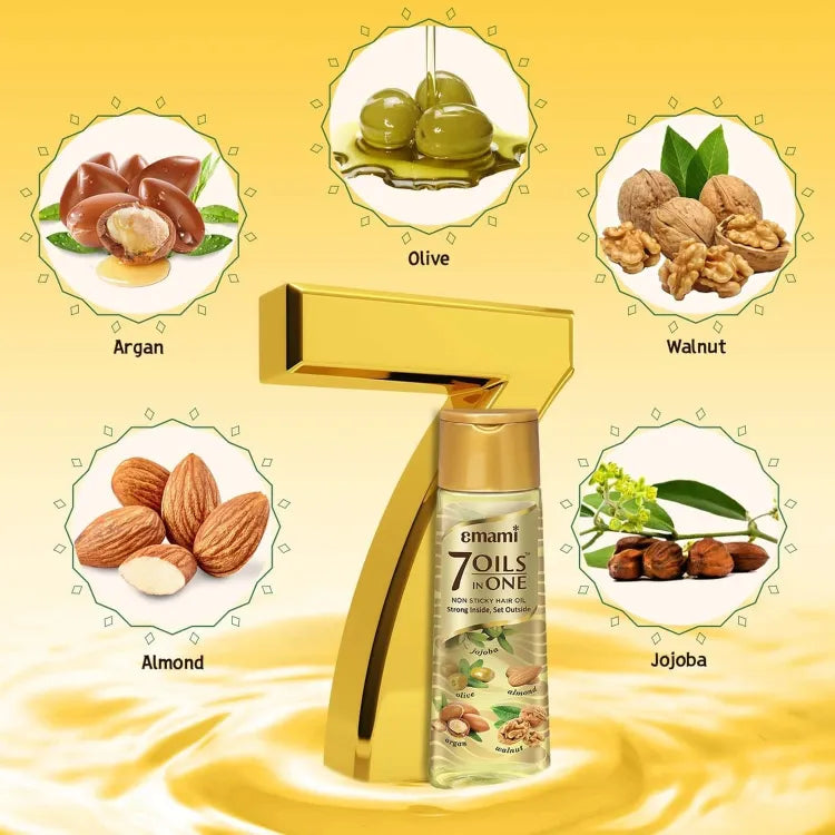 Emami 7 Oils in One Non Sticky Hair Oil