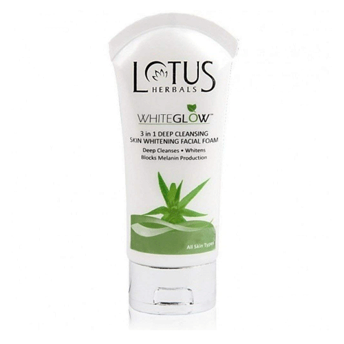 Lotus Herbals Whiteglow 3 In 1 Deep Cleansing Skin Whitening Facial Foam