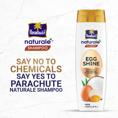 HAIR CARE BUNDLE - Parachute Naturale Shampoo Egg Shine 330ml &amp; Livon Hair Serum 100ml