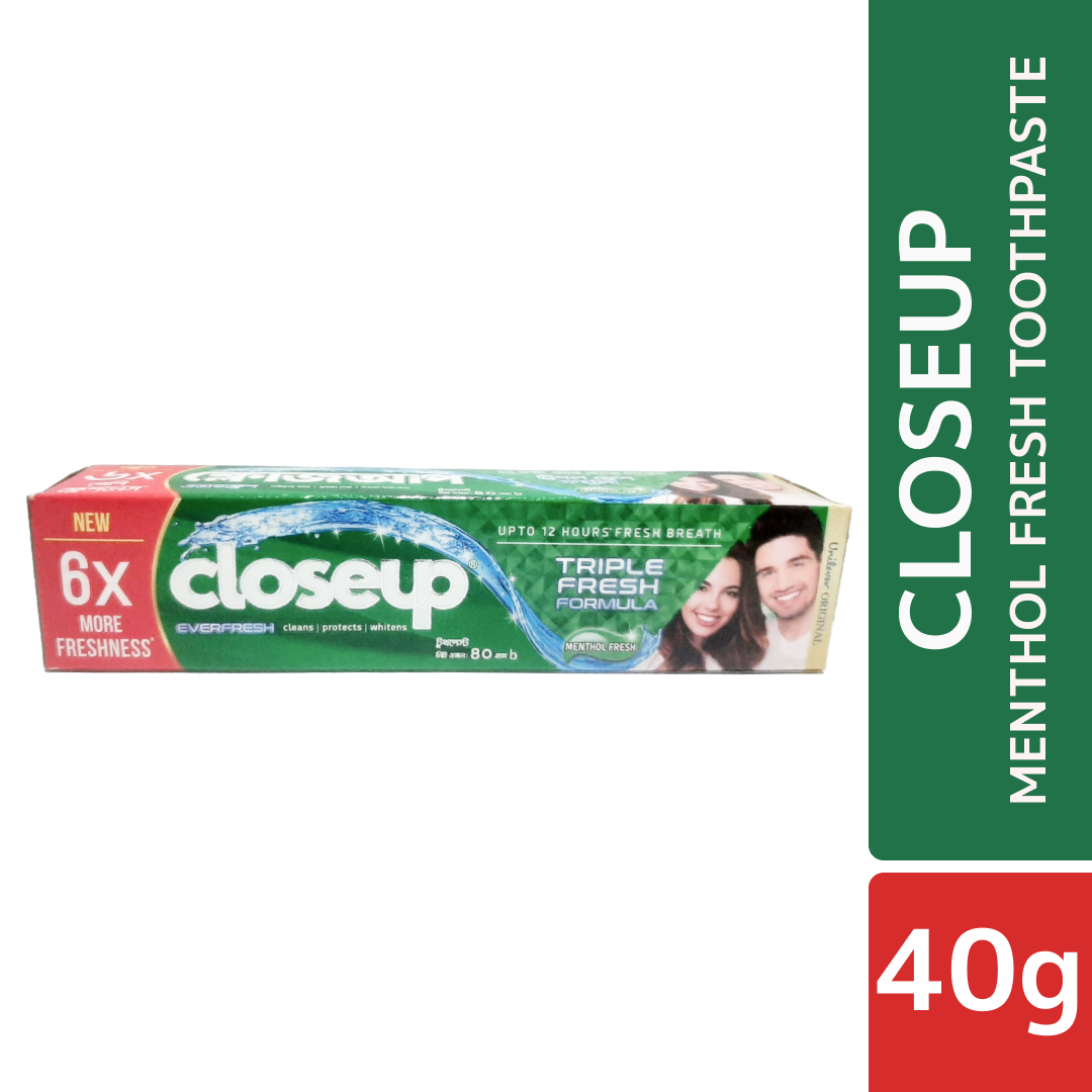 Closeup Toothpaste Menthol Fresh