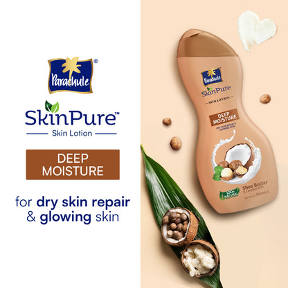 Parachute SkinPure Deep Moisture Lotion 200ml (Free Petroleum Jelly 50ml)