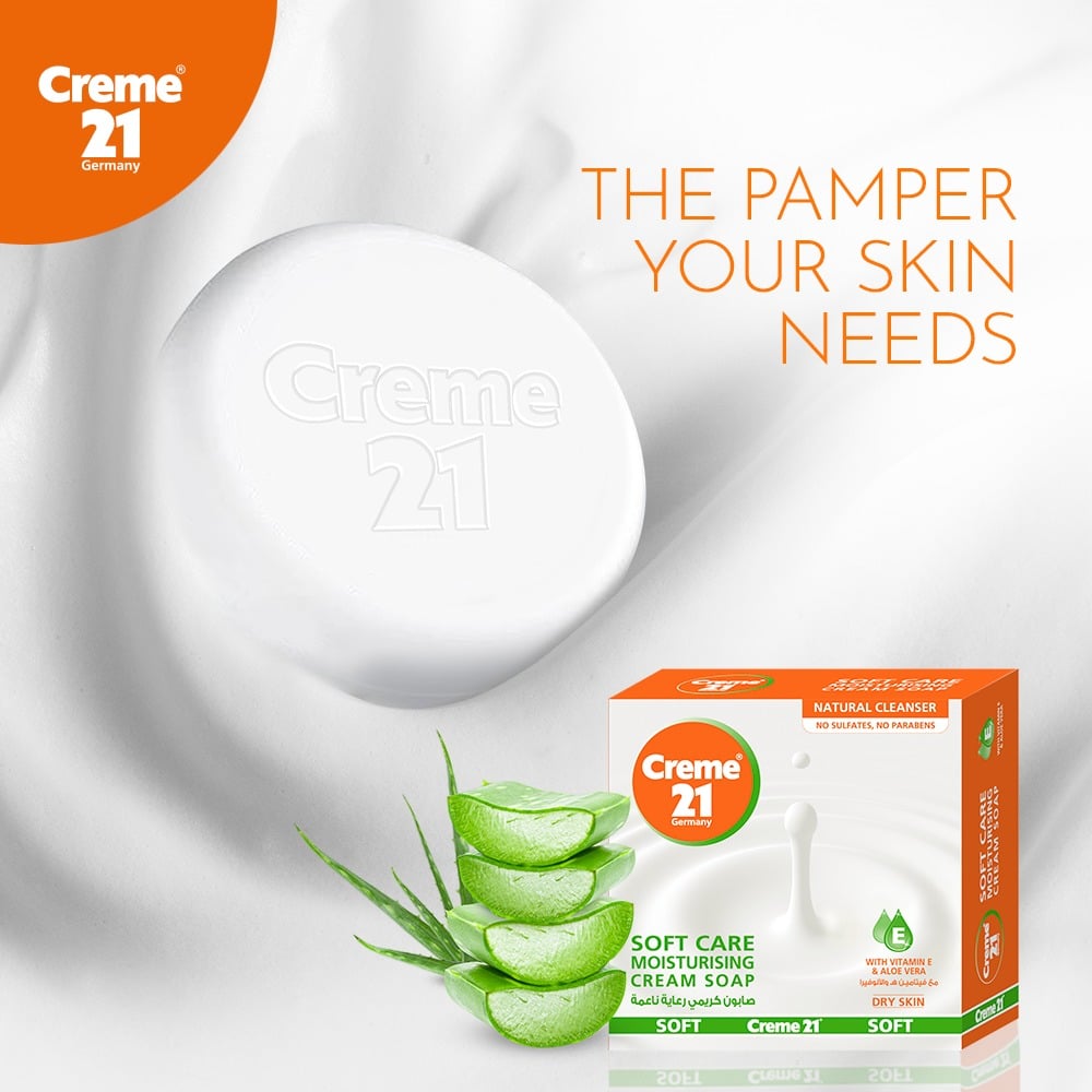 Creme 21 Soft Care Moisturizng Cream Soap (100gm)