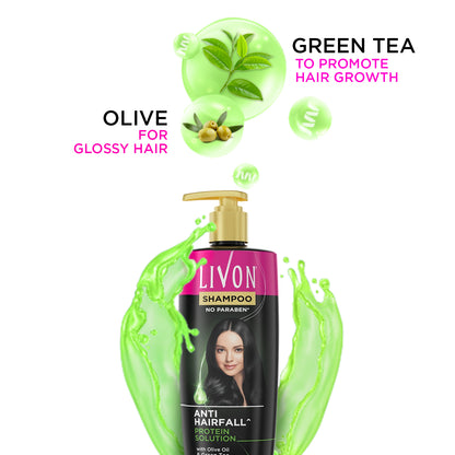 Livon Anti Hairfall Protein Shampoo 300ml &amp; Livon Hair Serum 18ml