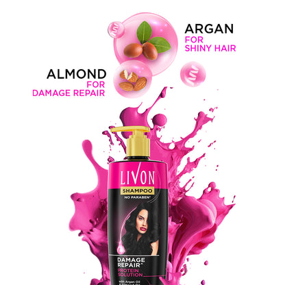 Livon Damage Repair Protein Shampoo 300ml &amp; Livon Hair Serum 18ml