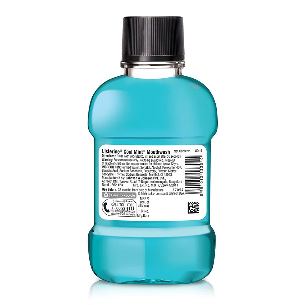 Listerine Cool Mint Liquid Mouthwash (80ml)