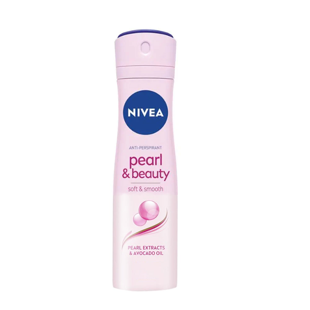 Buy Nivea Body Spray Pearl &amp; Beauty and Get (Roll On Invisible Black &amp; White 25ml Free)