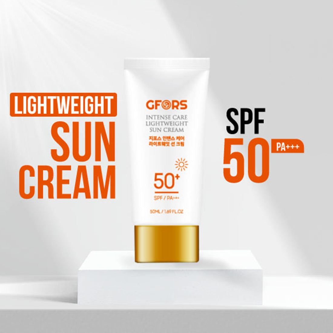 GFORS Intense Care Lightweight Sun Cream  SPF 50+ PA+++ (50ml)