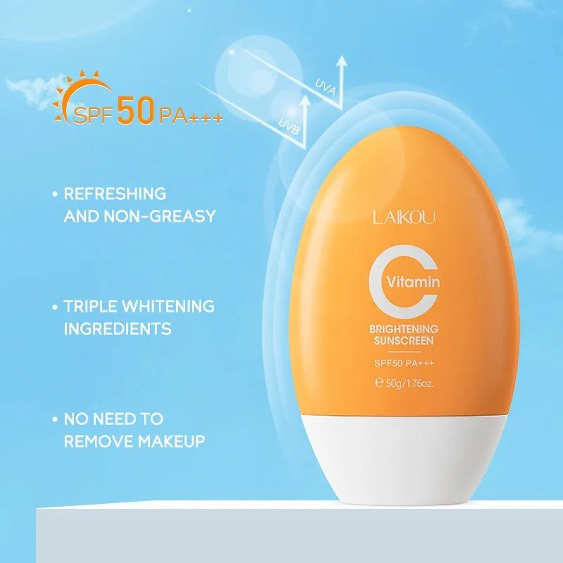 Laikou Vitamin C Brightening Sunscreen SPF 50 PA+++ (50gm)