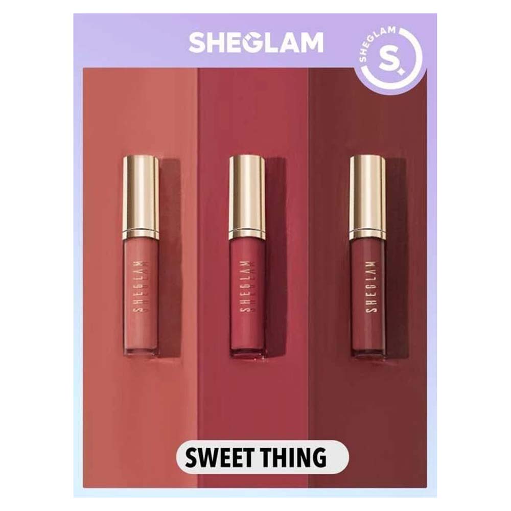 SHEGLAM Matte Allure Mini Liquid Lipstick Set (2.3ml)