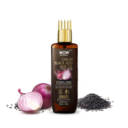 Wow Skin Science Onion Black Seed Hair Oil With Comb