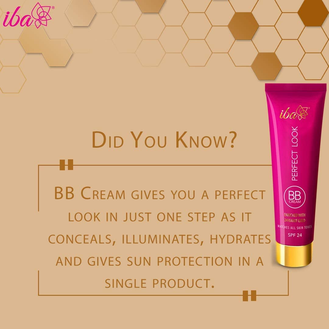 Iba Perfect Look BB Cream With 24 Karat Gold (30gm) - Medium