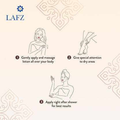 Lafz Shea Butter Body Lotion (250ml) - Pack of 02