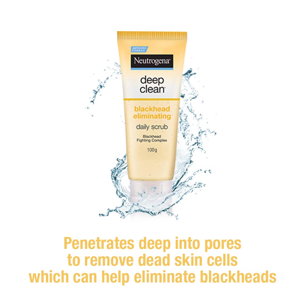 Neutrogena Deep Clean Scrub Blackhead Eliminating Daily Scrub (100gm)