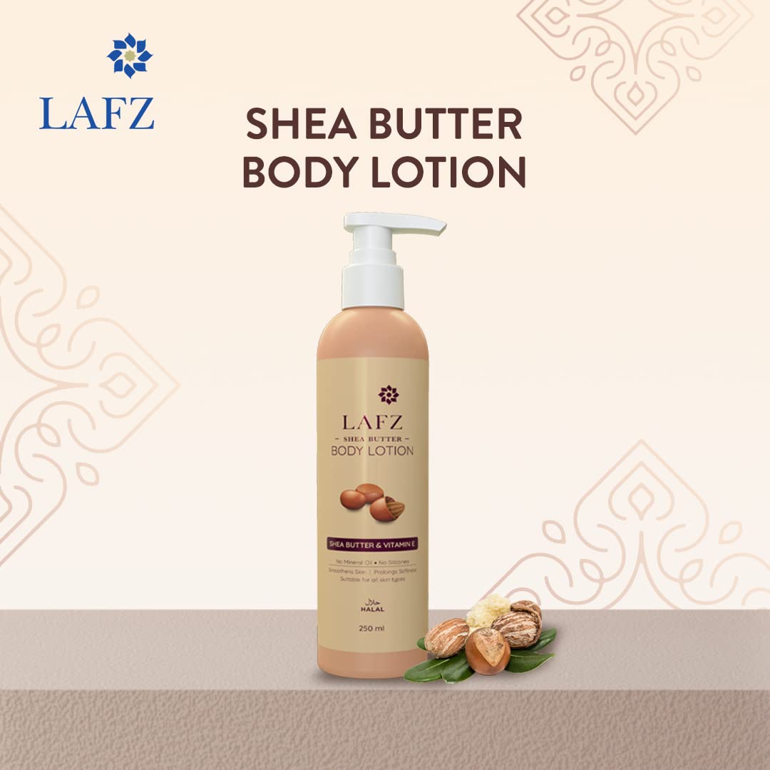 Lafz Shea Butter Body Lotion (250ml) - Pack of 02