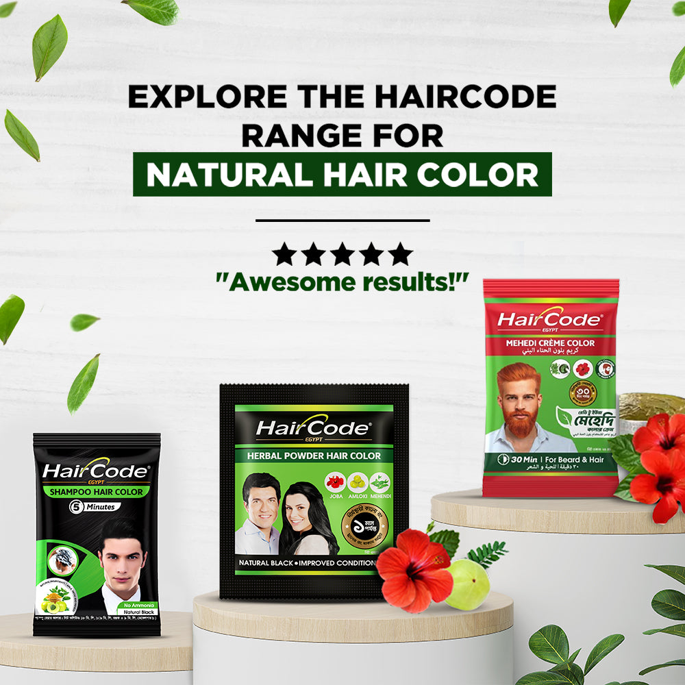 HairCode Egypt Herbal Hair Color (Black) 5g