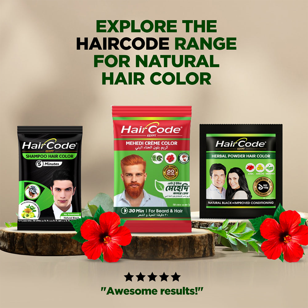 HairCode Egypt Mehedi Crème color (Hair + Beard) 25gm