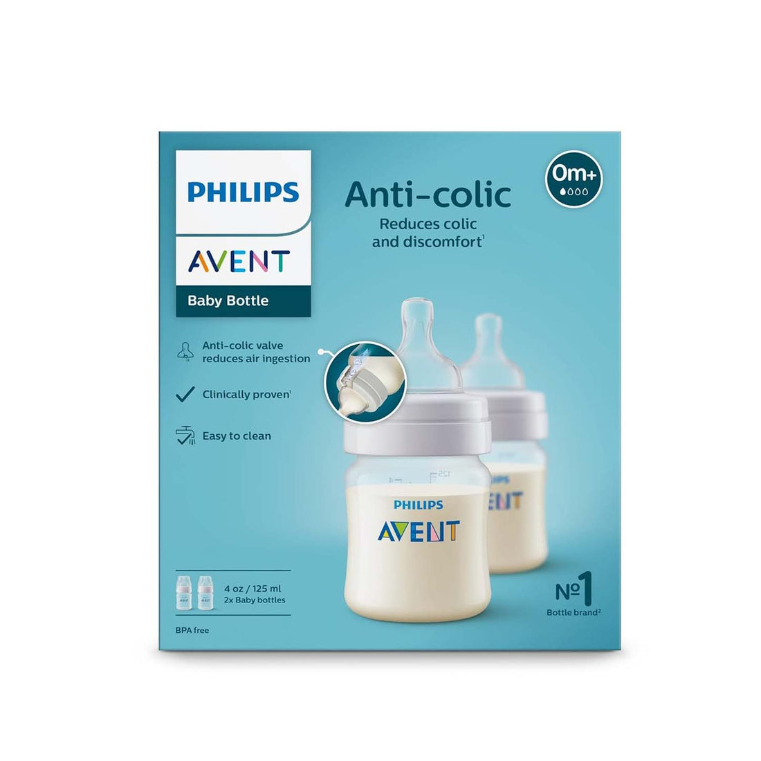 Philips Avent Anti Colic Bottle (125ml) Pack of 2 - 100/20