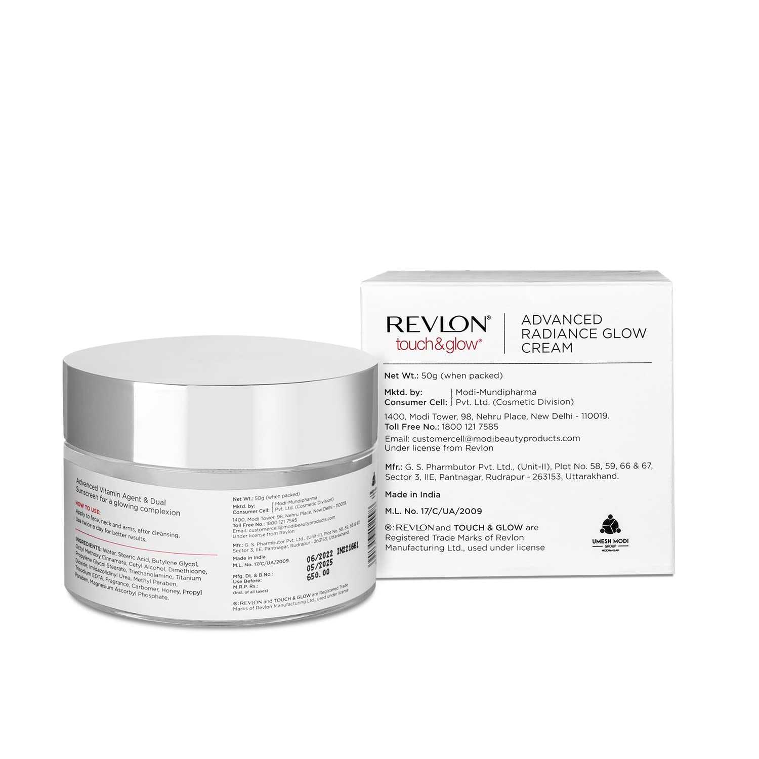 Revlon Touch and Glow Advanced Radiance Glow Cream (50gm)