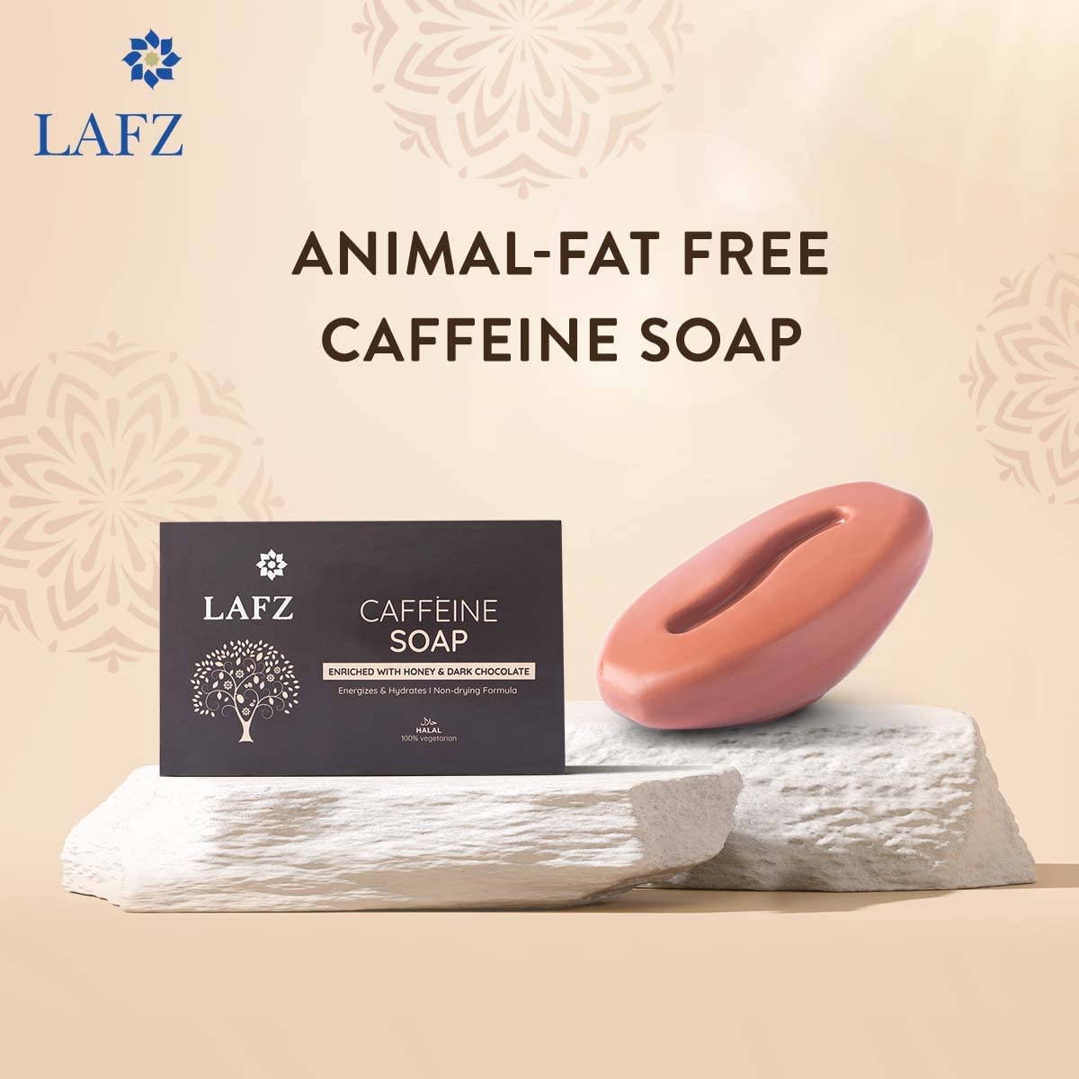 Lafz Caffeine Soap (100gm) - Pack of 02 (India)