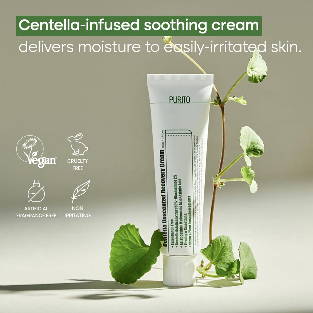 Purito Centella Uncented Recovery Cream (50ml)