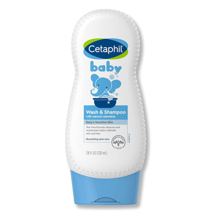 Cetaphil Baby Wash and Shampoo with Natural Calendula (230ml)