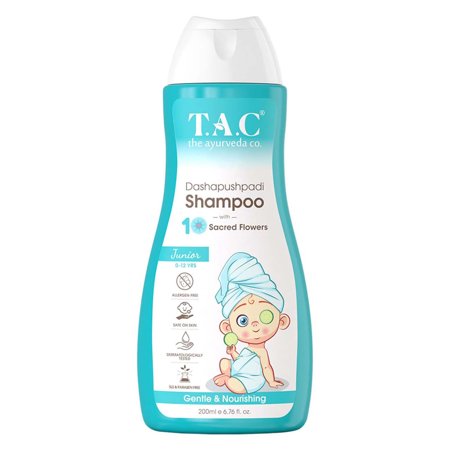 TAC - The Ayurveda Co. Dashapushpadi Shampoo With 10 Sacred Flowers (200ml)