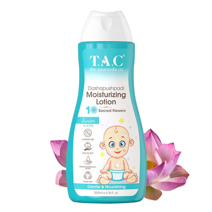 TAC - The Ayurveda Co. Dashapushpadi Moisturizing Lotion With 10 Sacred Flowers (200ml)