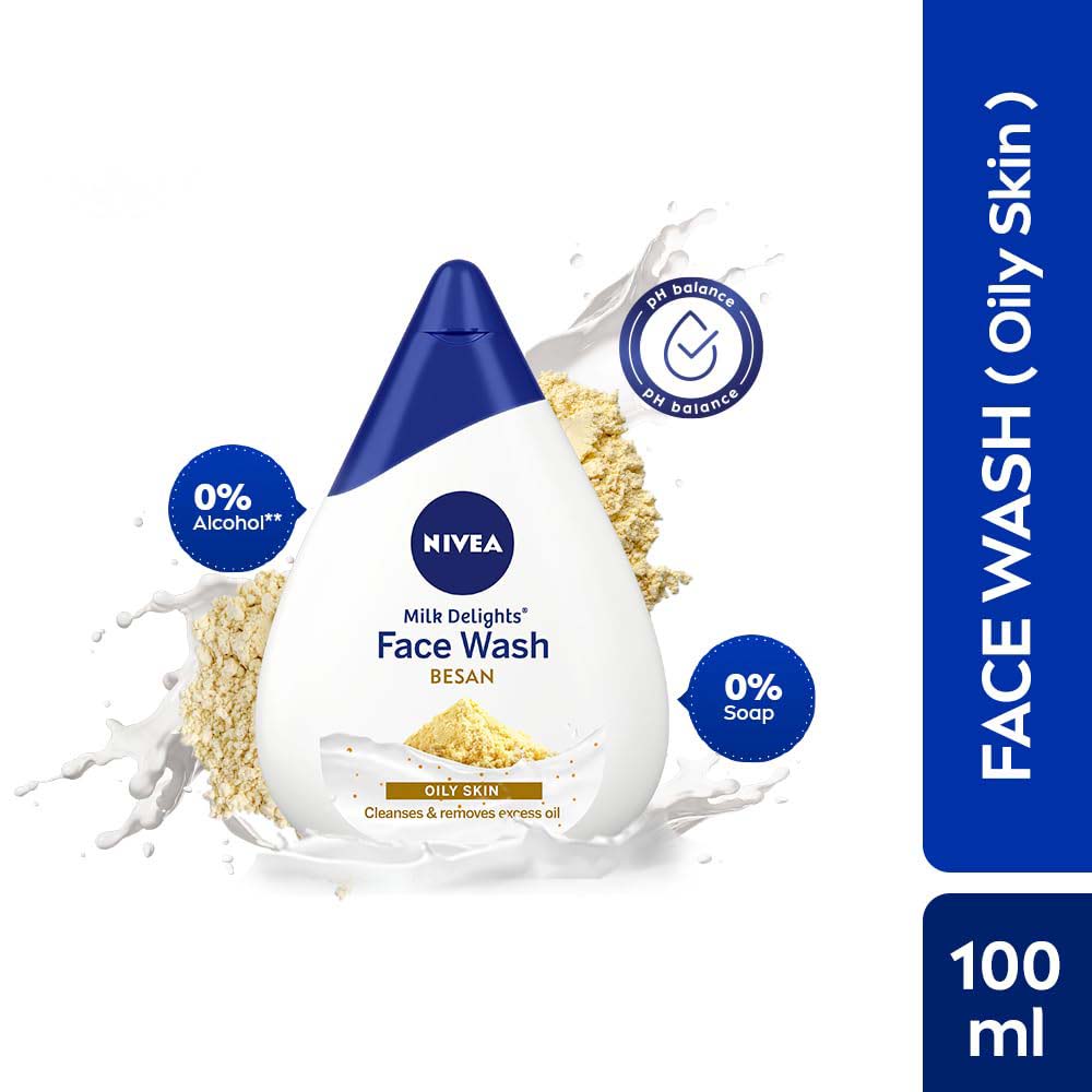 Nivea Milk Delights Face Wash Besan (100ml)