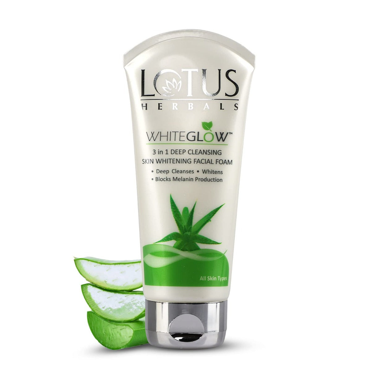 Lotus Herbals Whiteglow 3 In 1 Deep Cleansing Skin Whitening Facial Foam