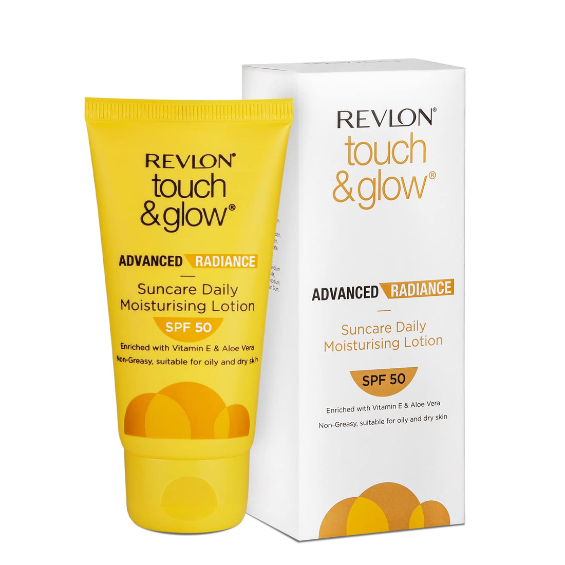 Revlon Touch and Glow Advanced Radiance Sun Care Daily Moisturizing Lotion SPF 50 (50gm)