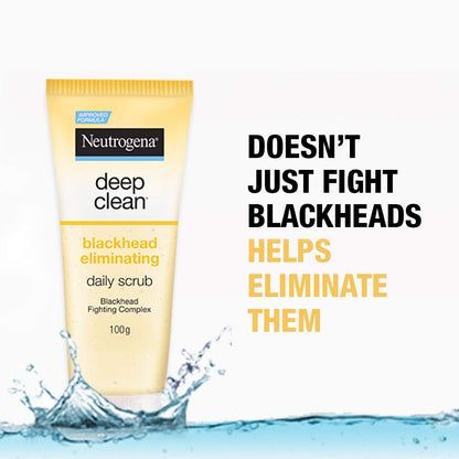 Neutrogena Deep Clean Scrub Blackhead Eliminating Daily Scrub (100gm)