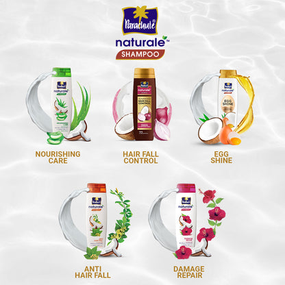 HAIR CARE BUNDLE - Parachute Naturale Shampoo Egg Shine 330ml &amp; Parachute Hair Oil Advansed Enriched Coconut 275ml