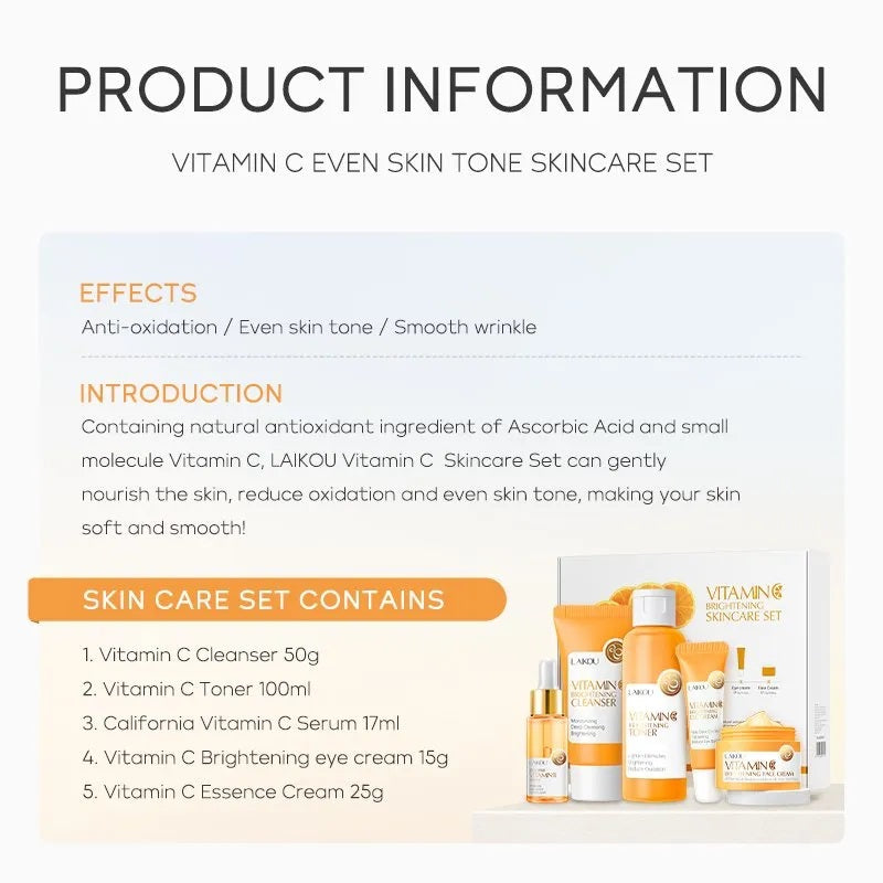 Laikou Vitamin C Skin Care Set (5Pcs)