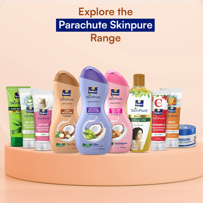 Parachute SkinPure Deep Moisture Lotion 200ml (Free Petroleum Jelly 50ml)