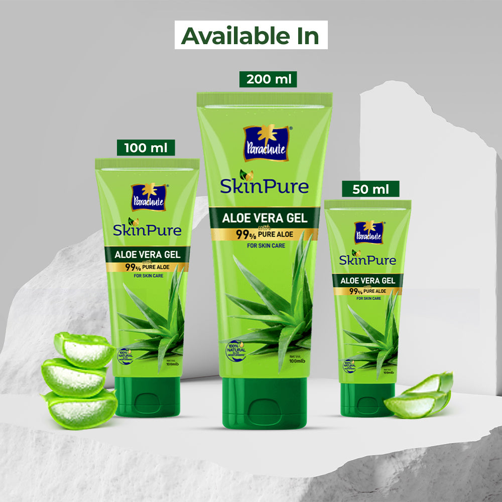 Parachute SkinPure Aloe Vera Gel 200ml (FREE Aloe Vera Facewash - OIL CONTROL - 50gm)