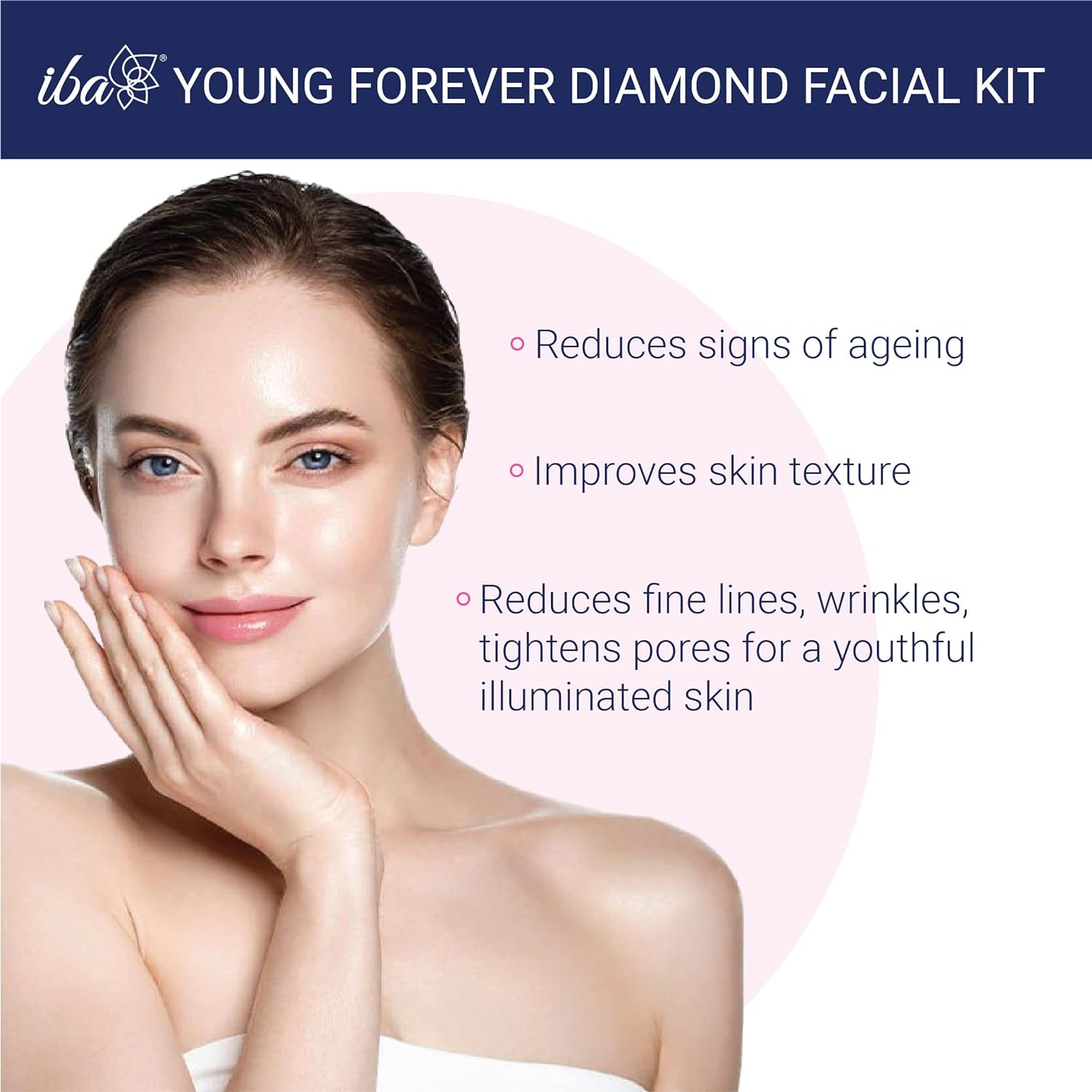 Iba Young Forever Diamond Facial Kit (6 Steps Single Use) - 60gm