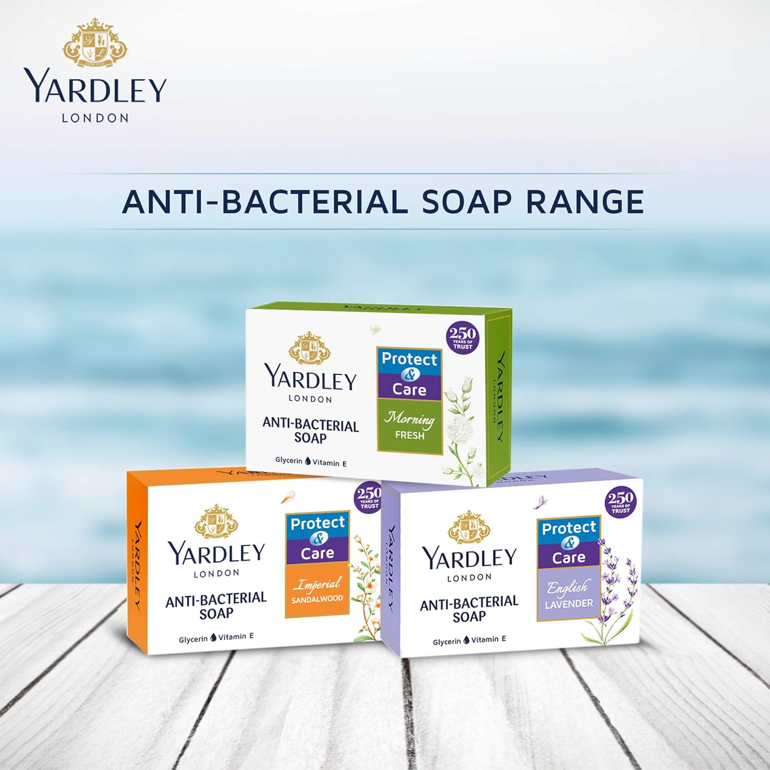 Yardley London Antibacterial Soap Morning Fresh (100gm)