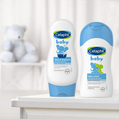 Cetaphil Baby Wash and Shampoo with Natural Calendula (230ml)