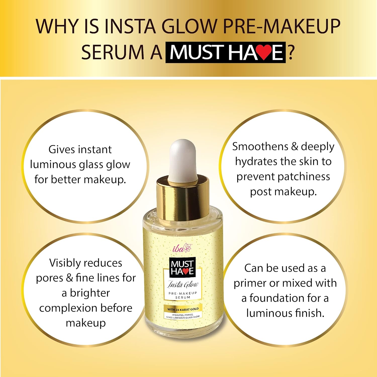 Iba Must Have Insta Glow Pre-Makeup Serum (30ml)