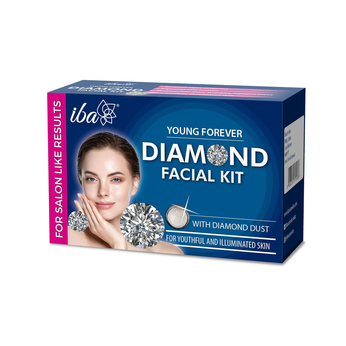 Iba Young Forever Diamond Facial Kit (6 Steps Single Use) - 60gm