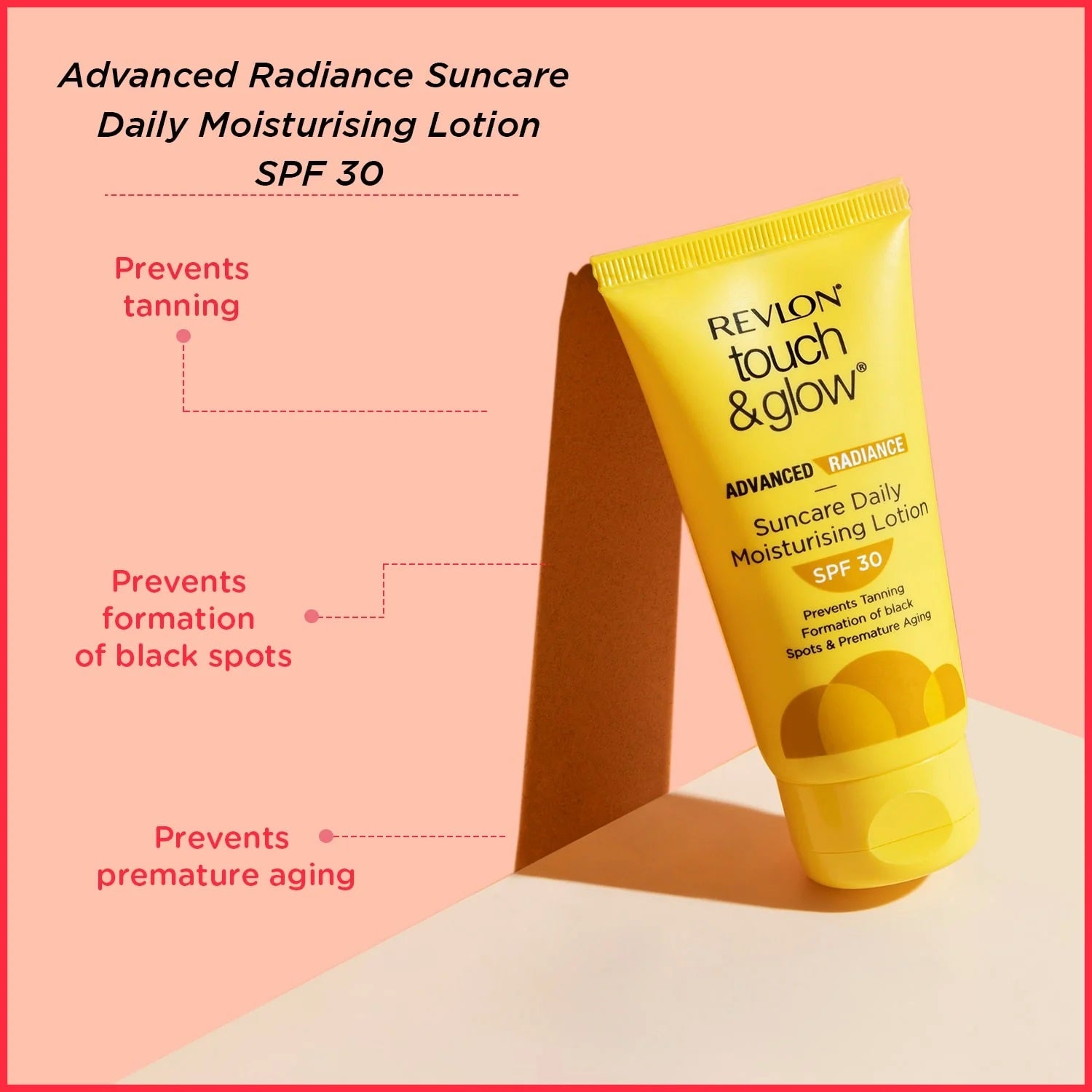 Revlon Touch and Glow Advanced Radiance Sun Care Daily Moisturizing Lotion SPF 30 (50gm)