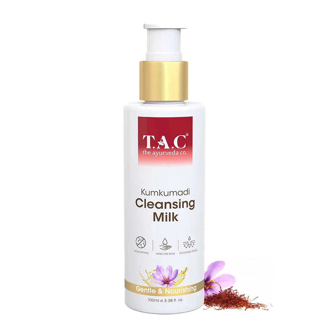 TAC - The Ayurveda Co. Kumkumadi Cleansing Milk (100ml)