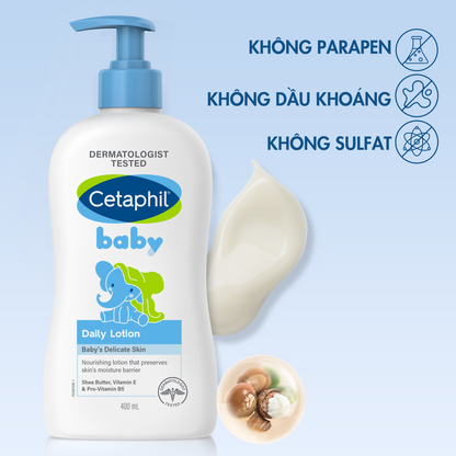 Cetaphil Baby Daily Lotion With Organic Calendula (400ml)