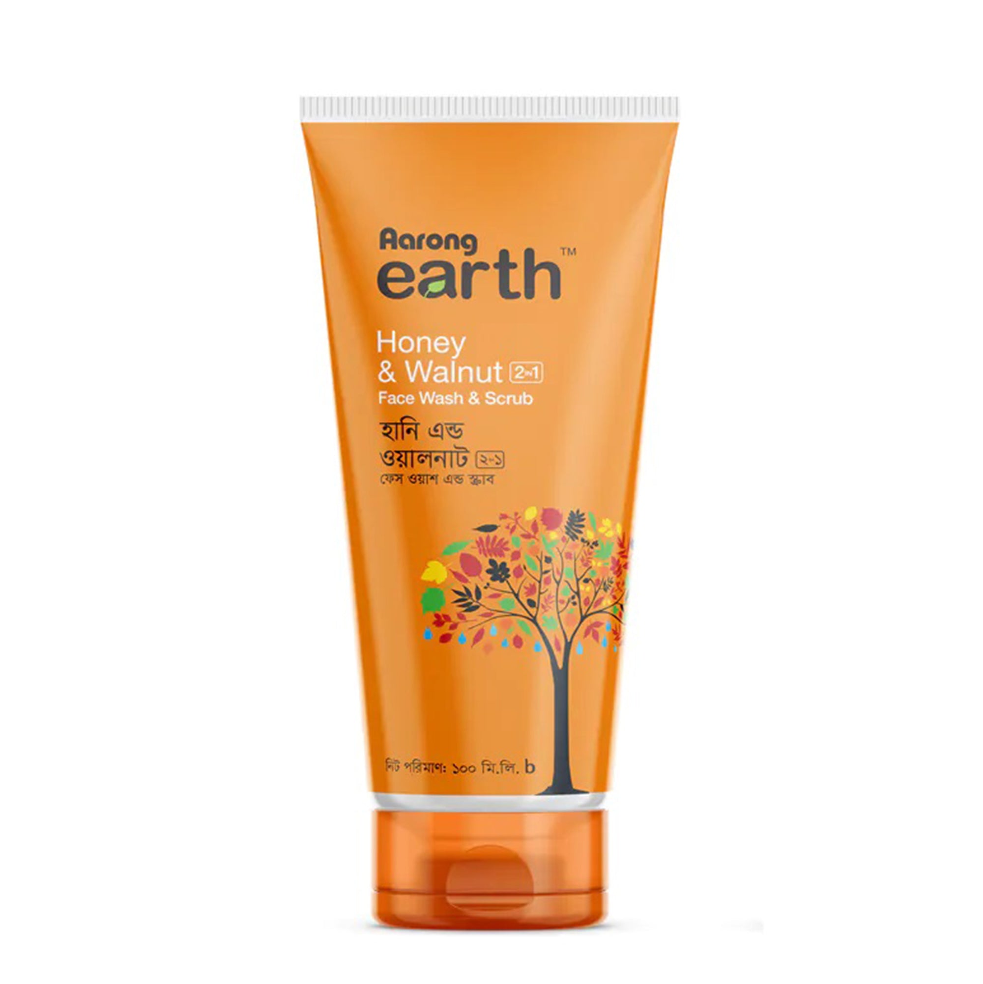 Aarong Earth Honey &amp; Walnut 2-in-1 Face Wash &amp; Scrub (100ml)