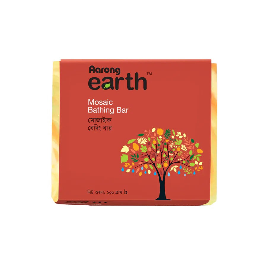 Aarong Earth Mosaic Bathing Bar - Red (100gm)