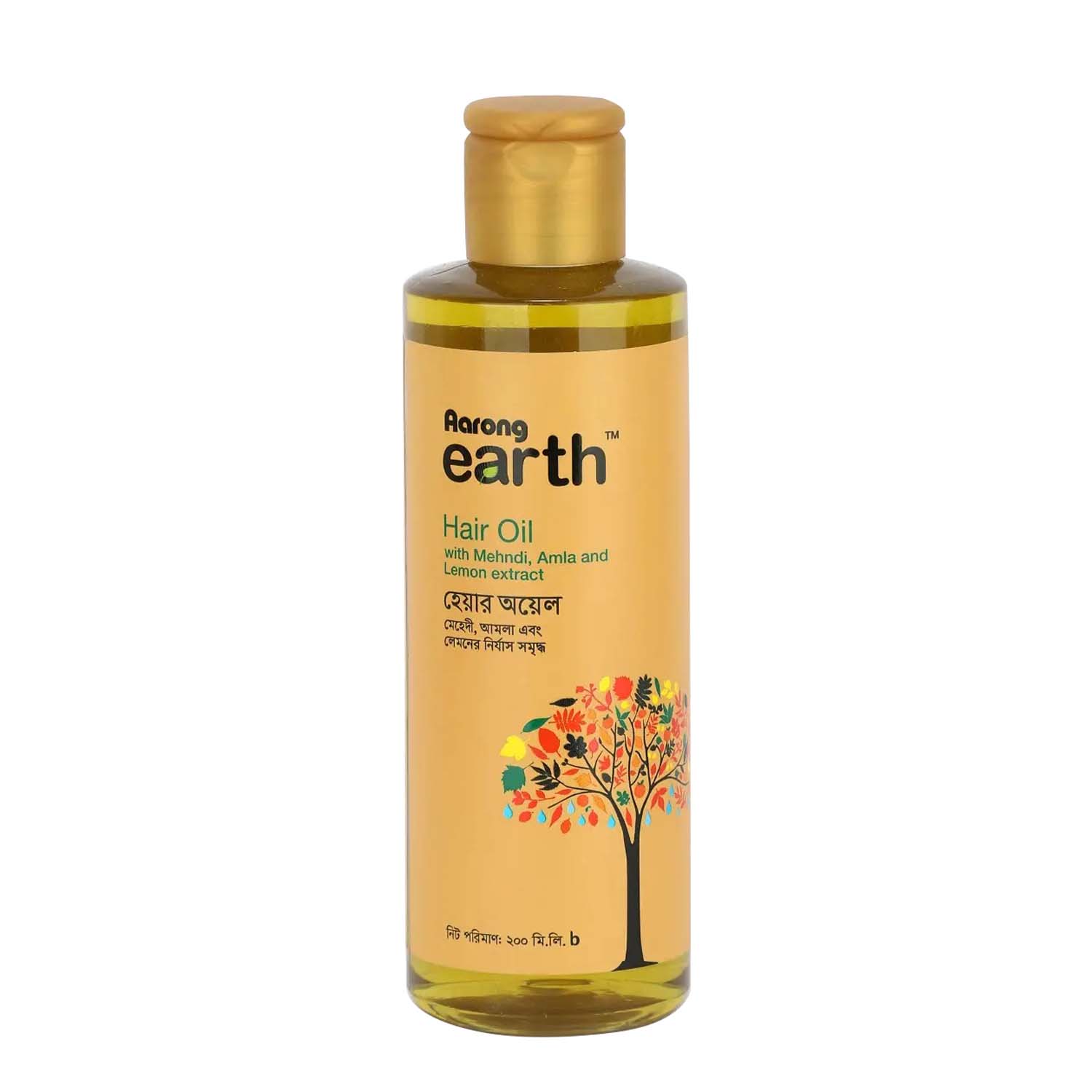 Aarong Earth Hair Oil with Mehndi, Amla and Lemon Extract (200ml)