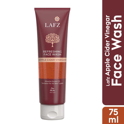 Lafz Apple Cider Vinegar Face Wash (75ml) - Tube (Pack of 02)