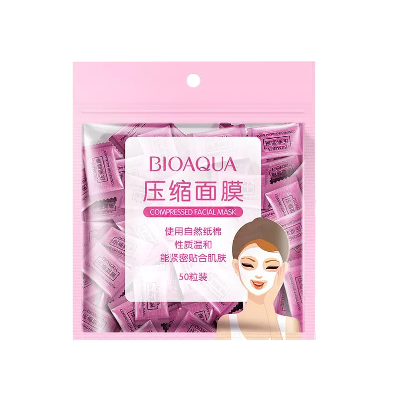 BIOAQUA Cady Compressed Facial Mask - 50pcs