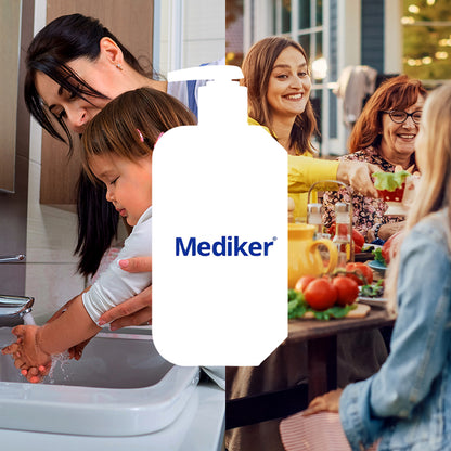 Mediker SafeLife Hand Wash Refill with Neem &amp; Olive Oil , Protection from Germs , Fights Bacteria, Virus, Fungi (170ml)